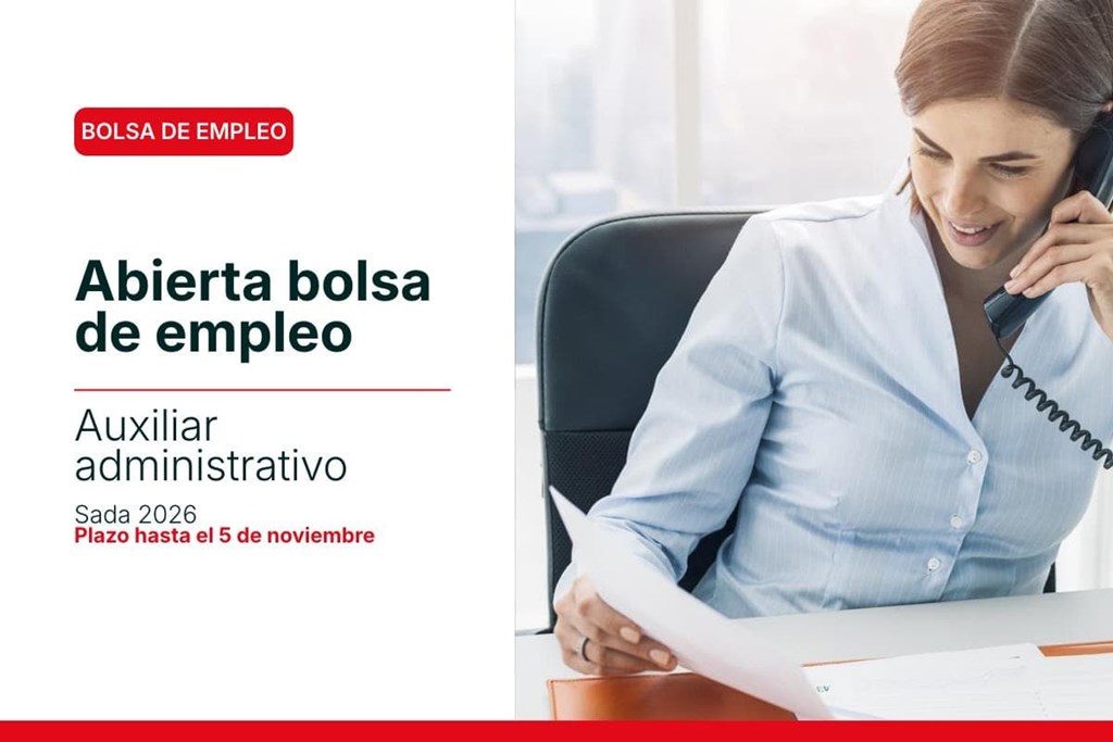 Ayuntamiento de Sada, Publicadas bases específicas en el BOP 207 de 29 de Octubre para formación de bolsa de empleo de interinos de la escala de administración general, subescala Auxiliar ( C2)