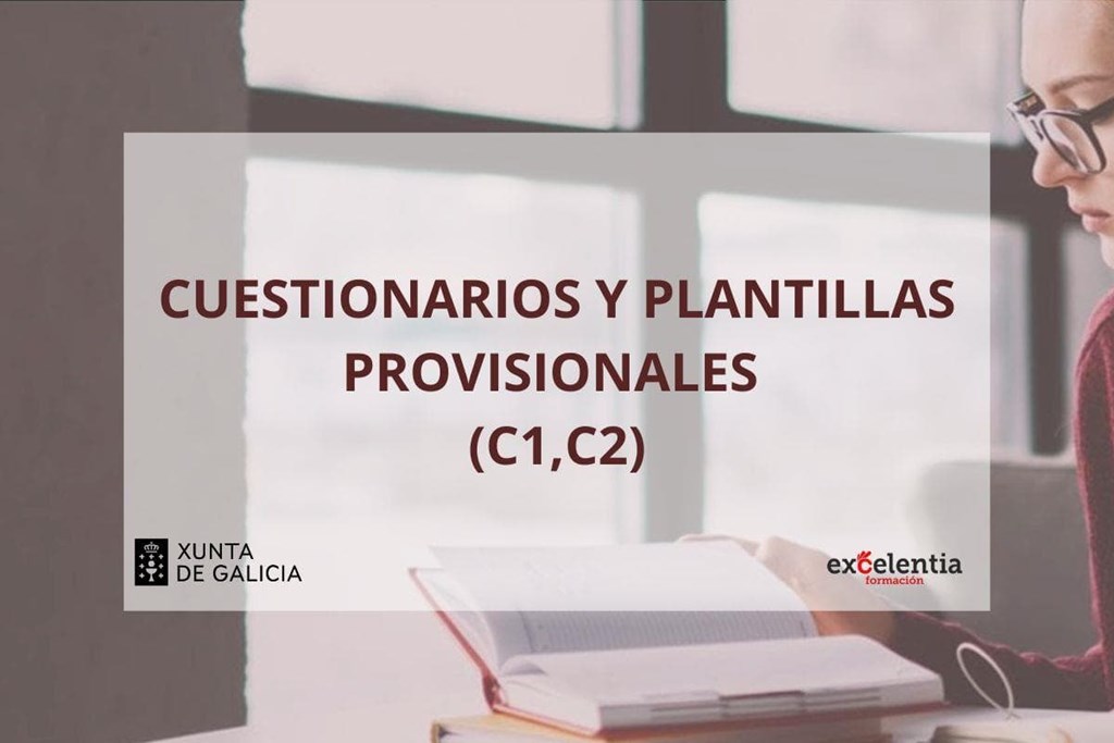 Cuestionarios y plantillas de respuestas C1 y C2 de la Xunta de Galicia del 20 de septiembre