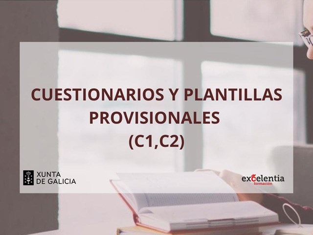 Cuestionarios y plantillas de respuestas C1 y C2 de la Xunta de Galicia del 20 de septiembre